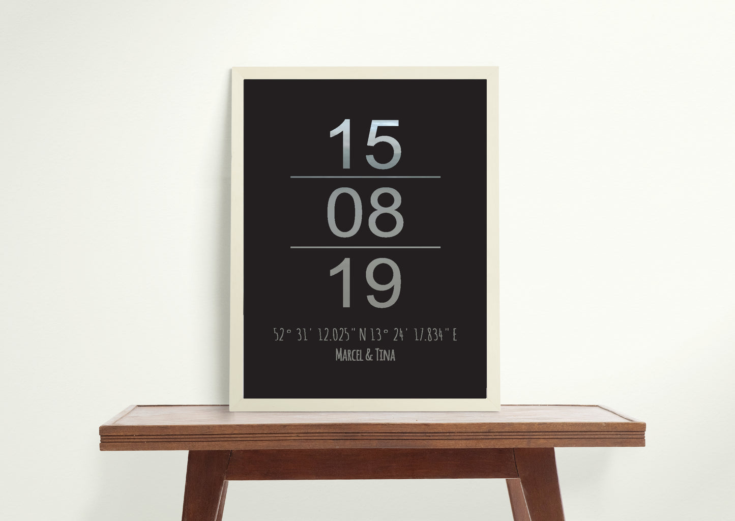 Datum mit Koordinaten