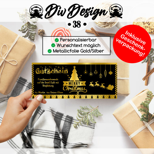 Weihnachten Gutschein Geschenk Bundle